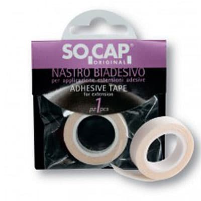 in stand houden Zwerver Mysterie Tape rol om voor hergebruiken van Original Socap hair extensions.